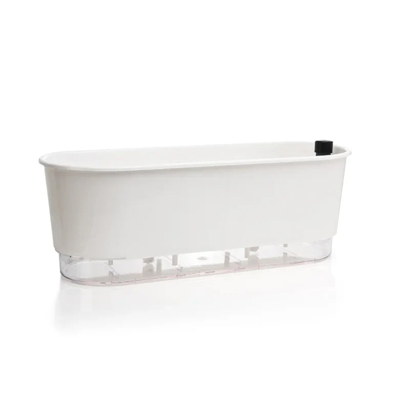 Jardineira Autoirrigável 40cm x 16cm - Clássicos Branco