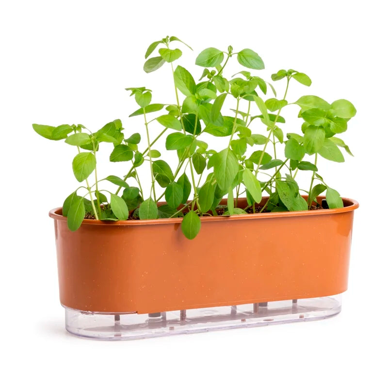 Jardineira Autoirrigável 40cm x 16cm - Terrazzo Terracota