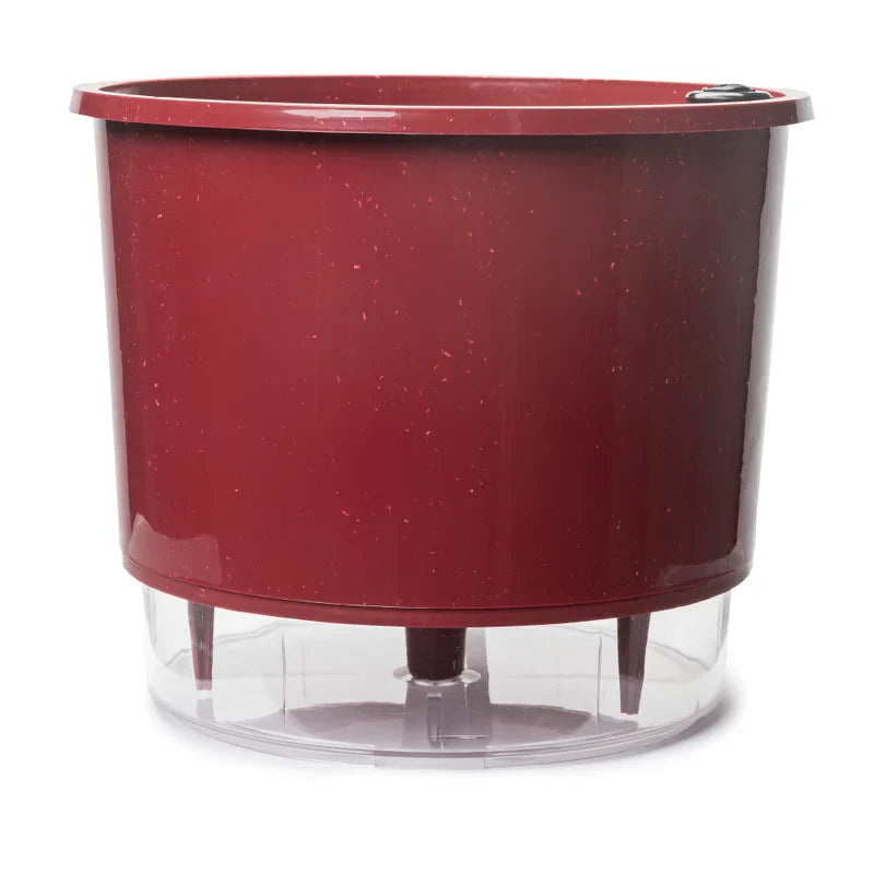 Vaso Autoirrigável Grande N04 21cm x 19cm - Terrazzo Geleia de Framboesa