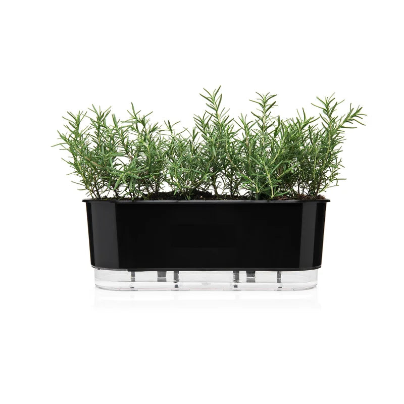 Jardineira Autoirrigável 40cm x 16cm - Clássicos Preto