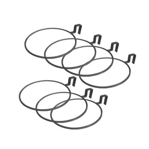 Conjunto 7 Unidades Anel 03 Preto