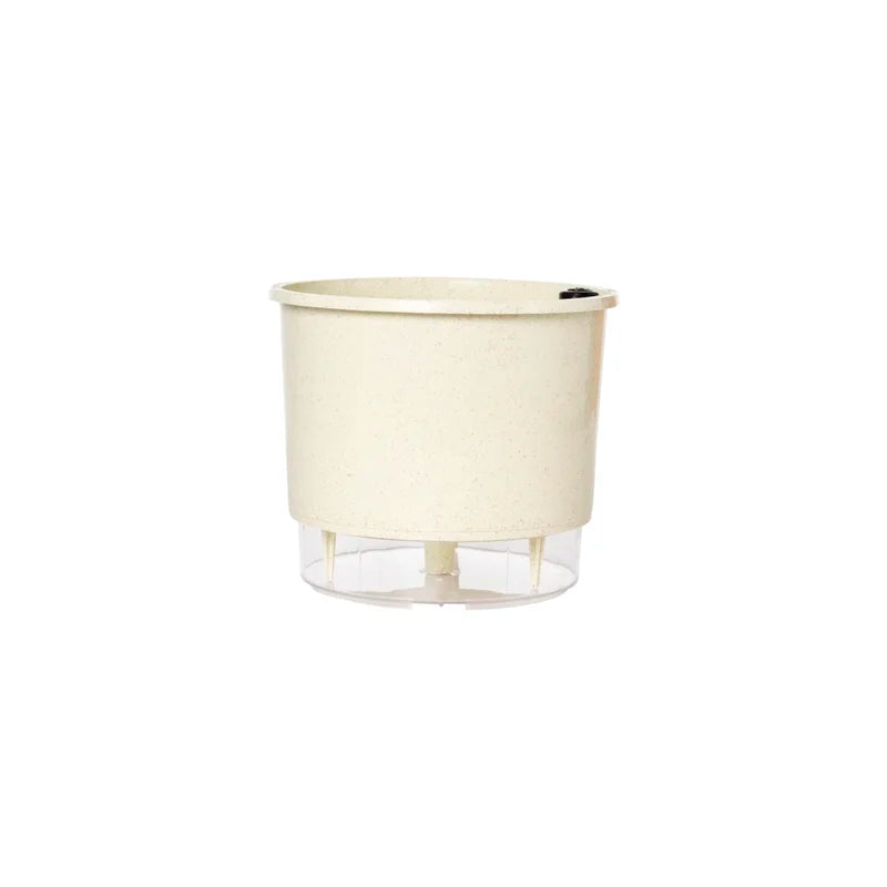 Vaso Autoirrigável Grande N04 21cm x 19cm - Terrazzo Calcário